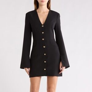 Favorite Daughter NEW The Audrey Mini Dress in Black 6